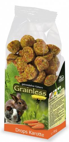 JR Farm Grainless Drops Karotte mit Verpackung