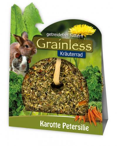JR Farm Grainless Kräuterrad Karotte Petersilie mit Verpackung